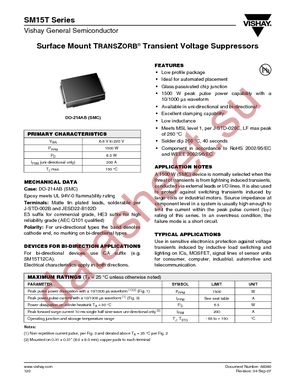 SM15T12A-E3/51T datasheet  